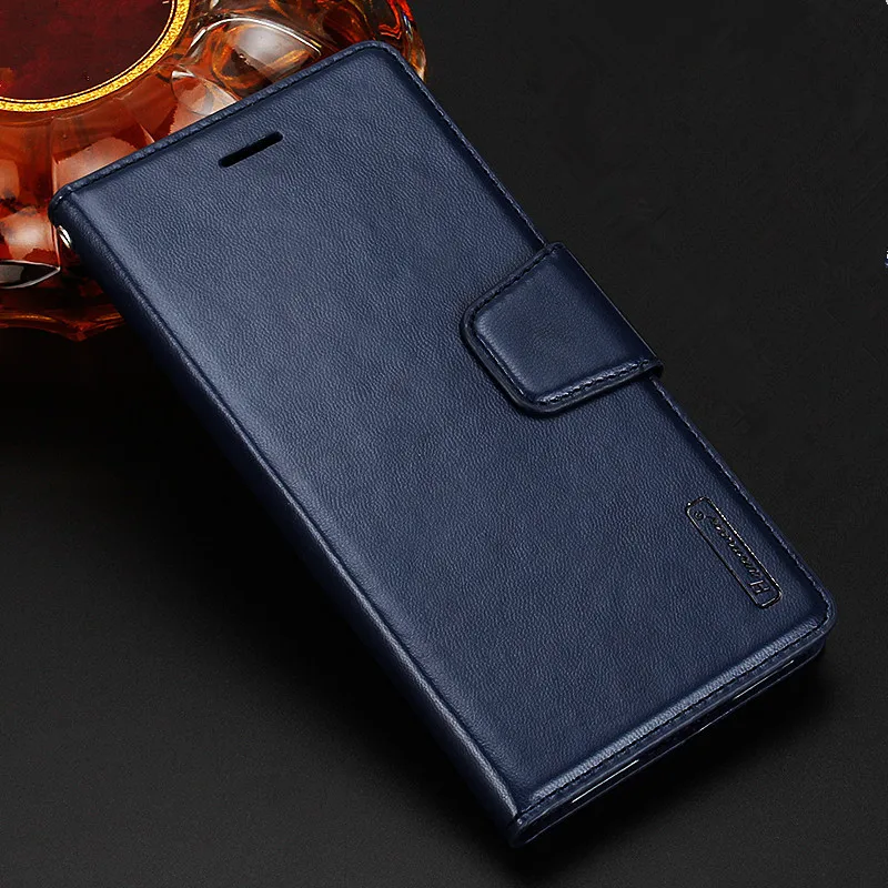 Hanman для ASUS Zenfone Max Pro M1 ZB601KL книга Стиль в ретро-стиле из овечьей кожи кошелек задняя крышка чехол с держателем и отделением для карт - Цвет: Blue