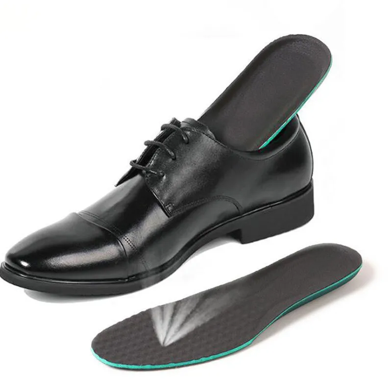 

1 Pair Breathable Men Leather Insole Can Be Cut Peas Insole Pig skin Military Training Damping Sweat Sports Insol
