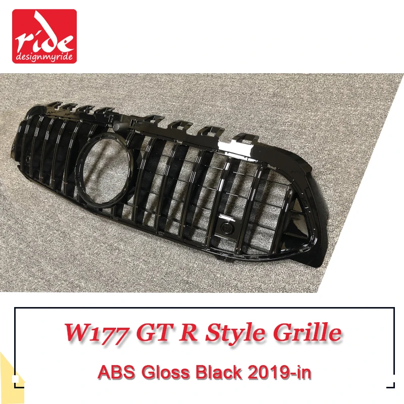 W177 решетка GT R Стиль с Камера спортивные сетки переднего бампера для A class A180 A200 A250