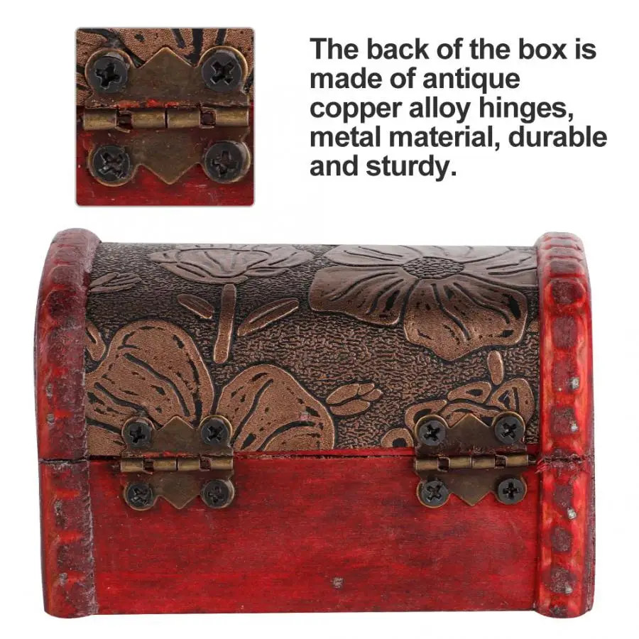 Ретро портативный ящик для хранения ювелирных изделий ожерелье серьги браслет