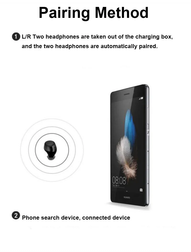 Nasin New TWS26 Mini Bluetooth 5.0 Earphones In-Ear Wireless headset Stereo Earbuds Sports Headset With Mic For Xiaomi huawei |