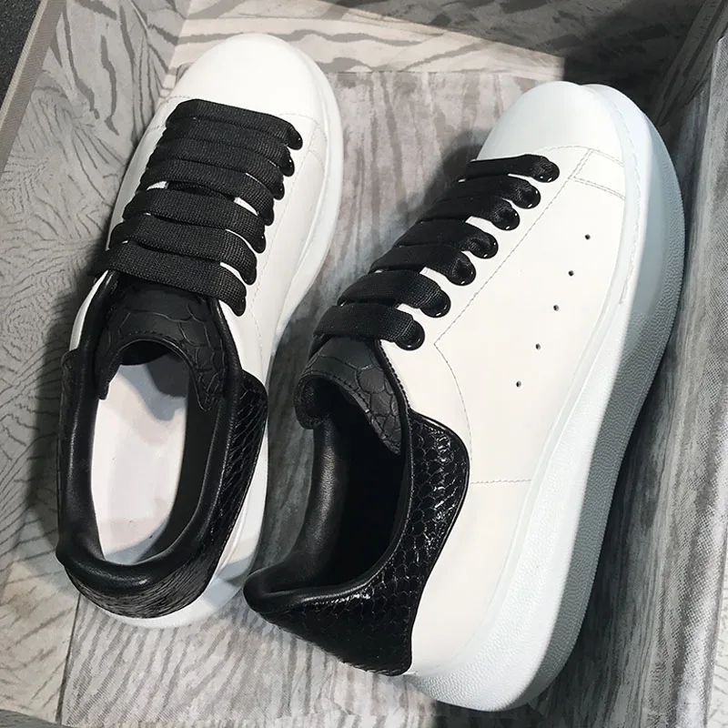 Sapatos femininos; женские кроссовки; стразы; обувь из воловьей кожи; Новинка года; кожаная повседневная обувь с подкладкой из овчины; спортивная мужская обувь - Цвет: snakeskin