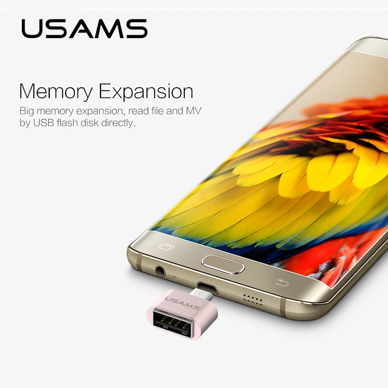 Micro USB к OTG USAMS адаптер 2 0 конвертер для samsung Galaxy S5 Tablet Pc Microusb Мышь клавиатура