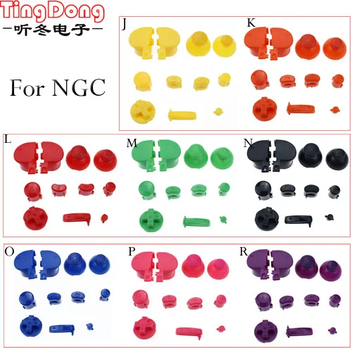 Набор кнопок для Gamecube Control цветной набор с наконечниками Y X A B N GC|Запасные части| |