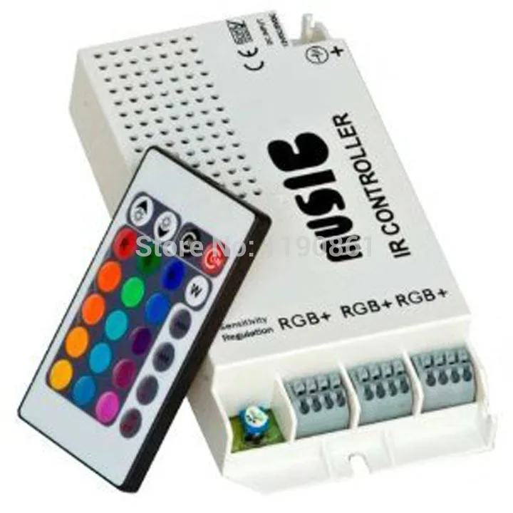12 24 В Клавиши Беспроводной RGB LED Музыка Звуковой Контроллер ИК Пульт