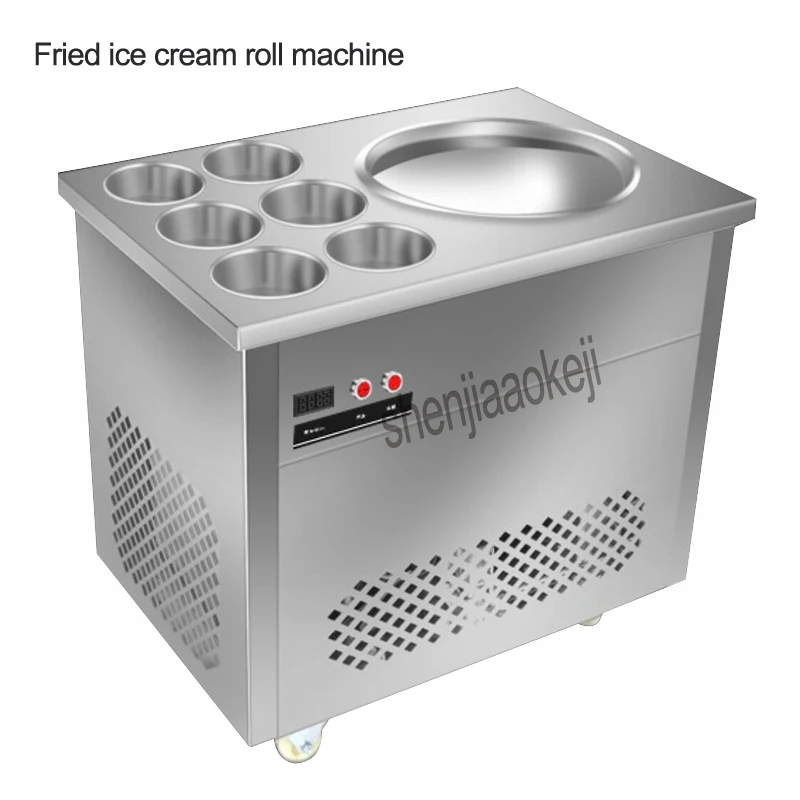 1 шт. ролл из жареного мороженого нержавеющей стали шт.|cream machine|ice cream machineice roll machine |
