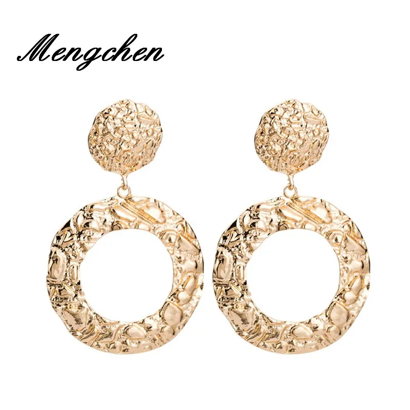 

Exaggerated Round Glass Earrings Jewelry Wedding Gift Party Charm Geometric Dangle Earrings For Women