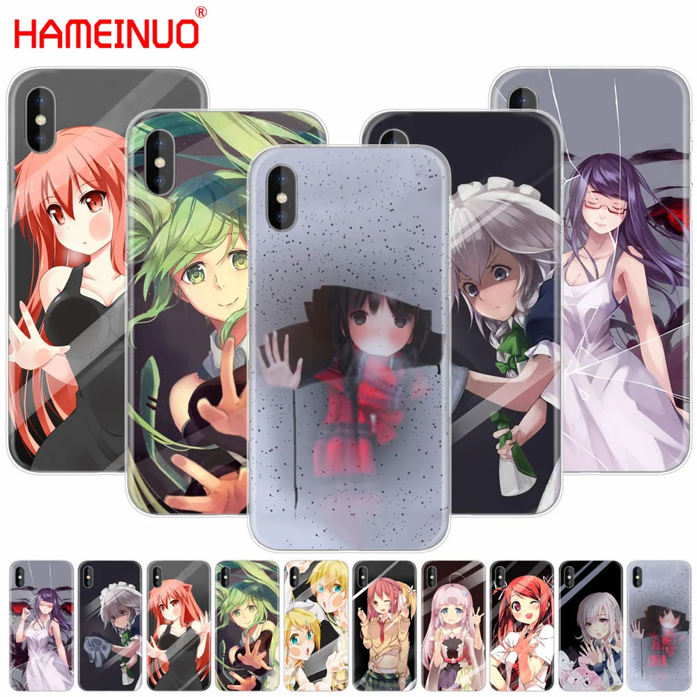 HAMEINUO заблокирован в экран аниме для девочек kawaii сотовый телефон чехол iphone X 8 7 6 4 4s