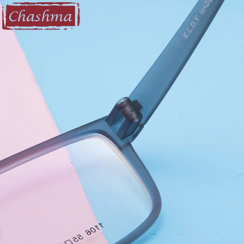 Мужские спортивные очки Chashma TR90 большие круглые с прозрачными линзами ширина 138
