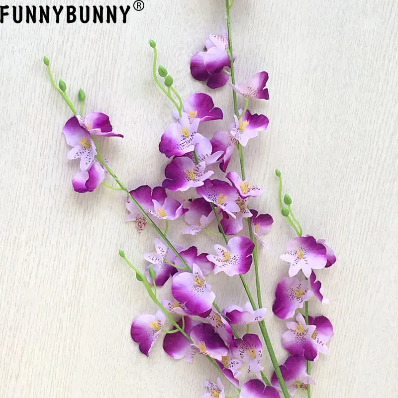 Искусственные цветы в виде орхидей FUNNYBUNNY искусственные для свадьбы дома офиса