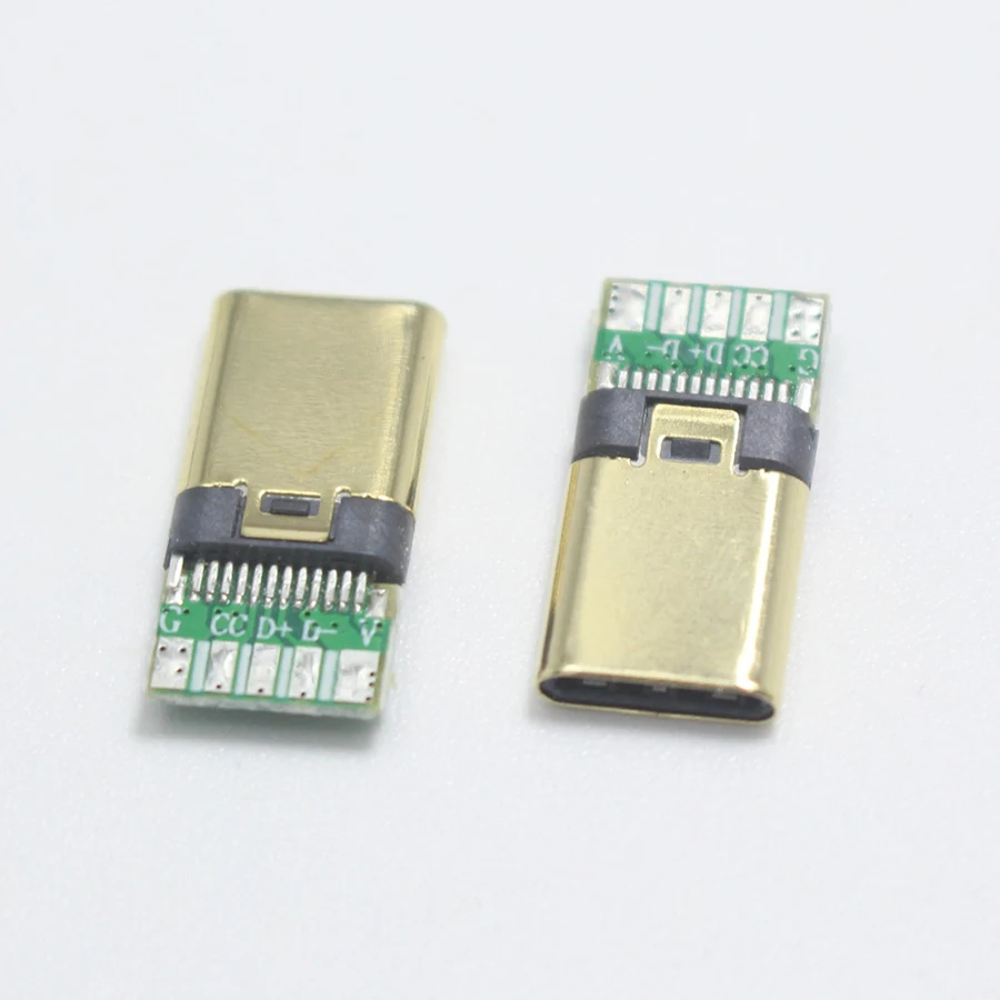EClyxun 2 комплекта OTG 5P Type C для разъема типа медной сварки двусторонний штекер