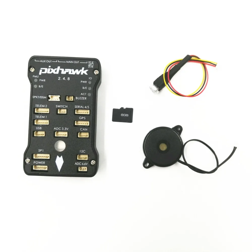 Pixhawk PX4 PIX 2.4.8 32 бит Контроллер полета + 433/915 Телеметрия M8N GPS Minim OSD PM переключатель