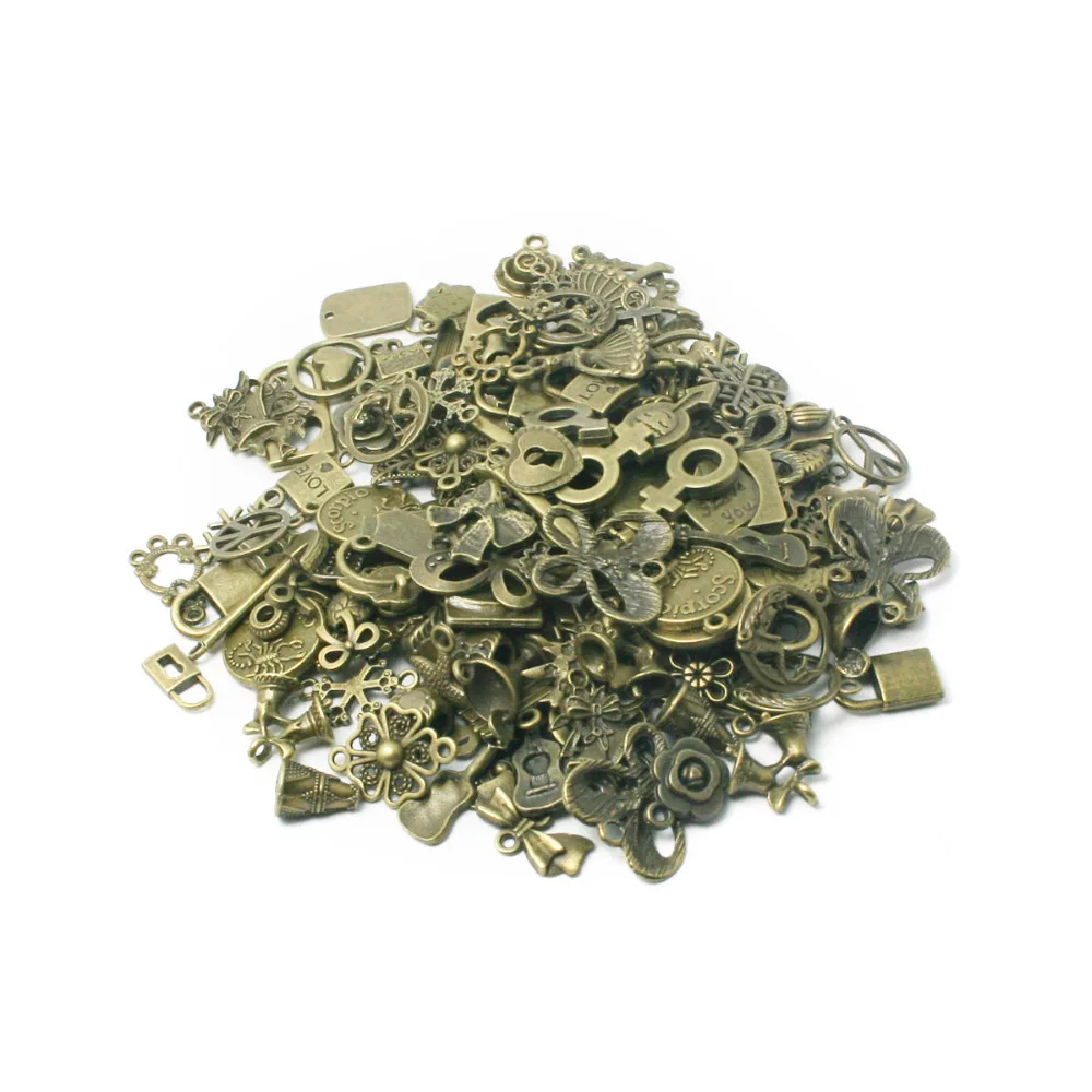 Бесплатная доставка! Горячие Смешанные тип талисманы из античной бронзы 20 шт