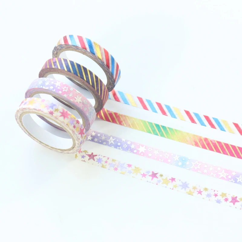Domikee новый золотой фольги мини декоративные DIY бумага маскировки клейкие ленты