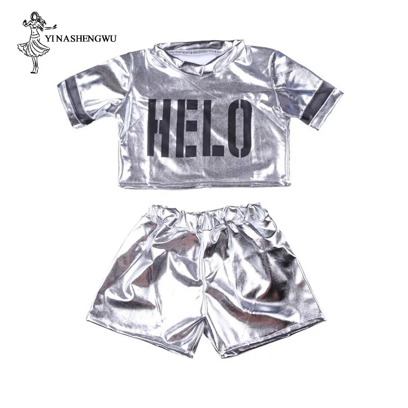 Детские джазовые танцевальные костюмы для мальчиков и девочек комплект одежды