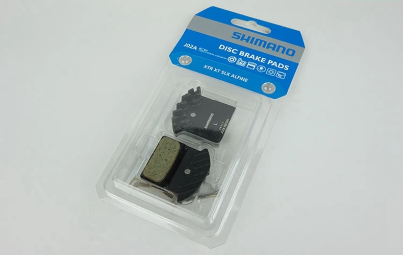 J02A Resin Велосипедные дисковые Тормозные колодки J02A резиновые Тормозные колодки с охлаждающими ребрами B01S DEORE M615/SLX M675/M7000/XT M785/M8000 J04C Metal G01S A01S - Цвет: J02A Resin