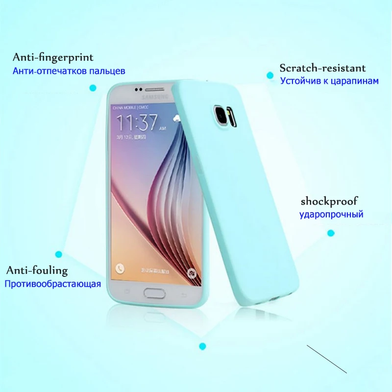 Силиконовый чехол SIXEVE ярких цветов для samsung Galaxy S8 Plus S4 S5 Neo S6 S7 Edge Note 8 5 4 3 из ТПУ |