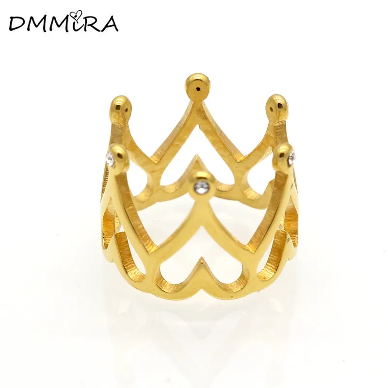 Модные женские цветные Позолоченные камни для девушек из нержавеющей стали