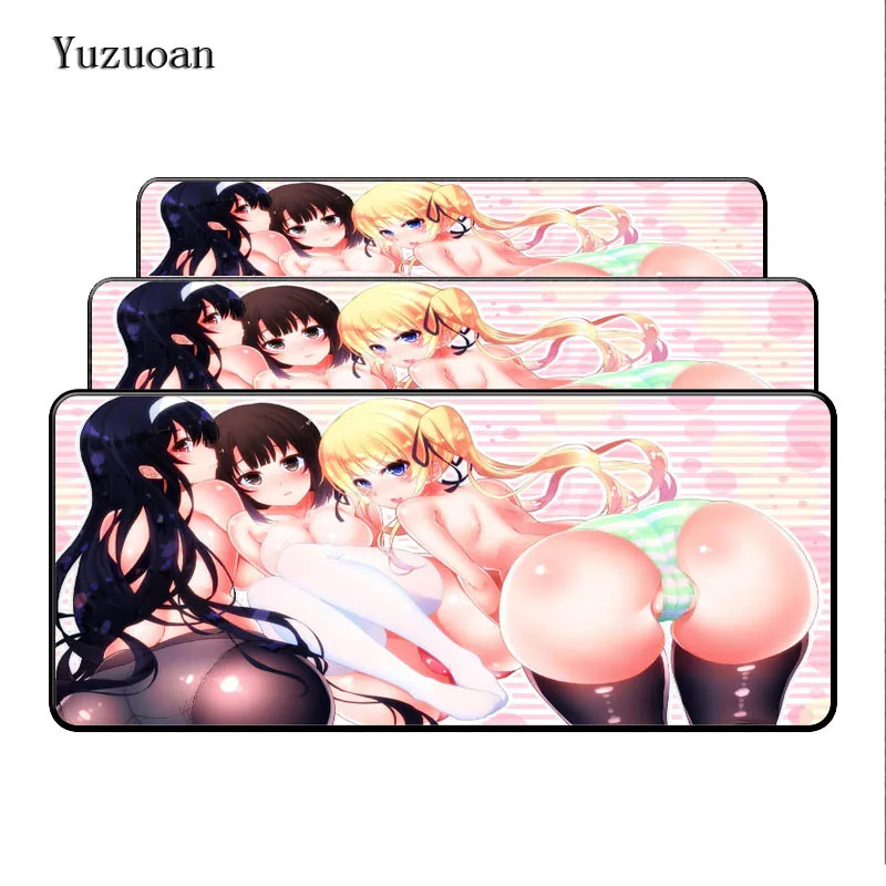 Yuzuoan Бесплатная доставка японского аниме сексуальный 900*400*3 мм L XL супер большой