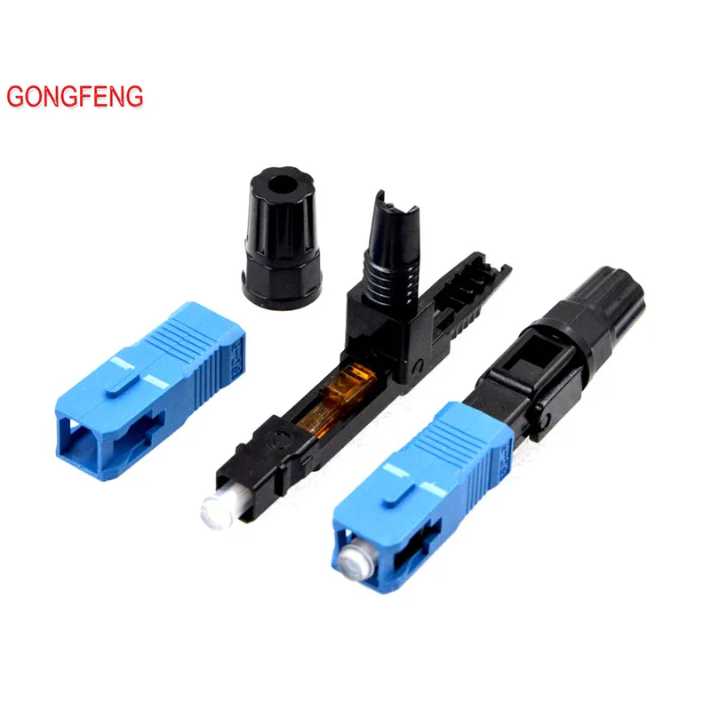 GONGFENG 100 шт. новый хит продаж FTTH волоконно-оптический Быстрый Соединитель SC/UPC/APC