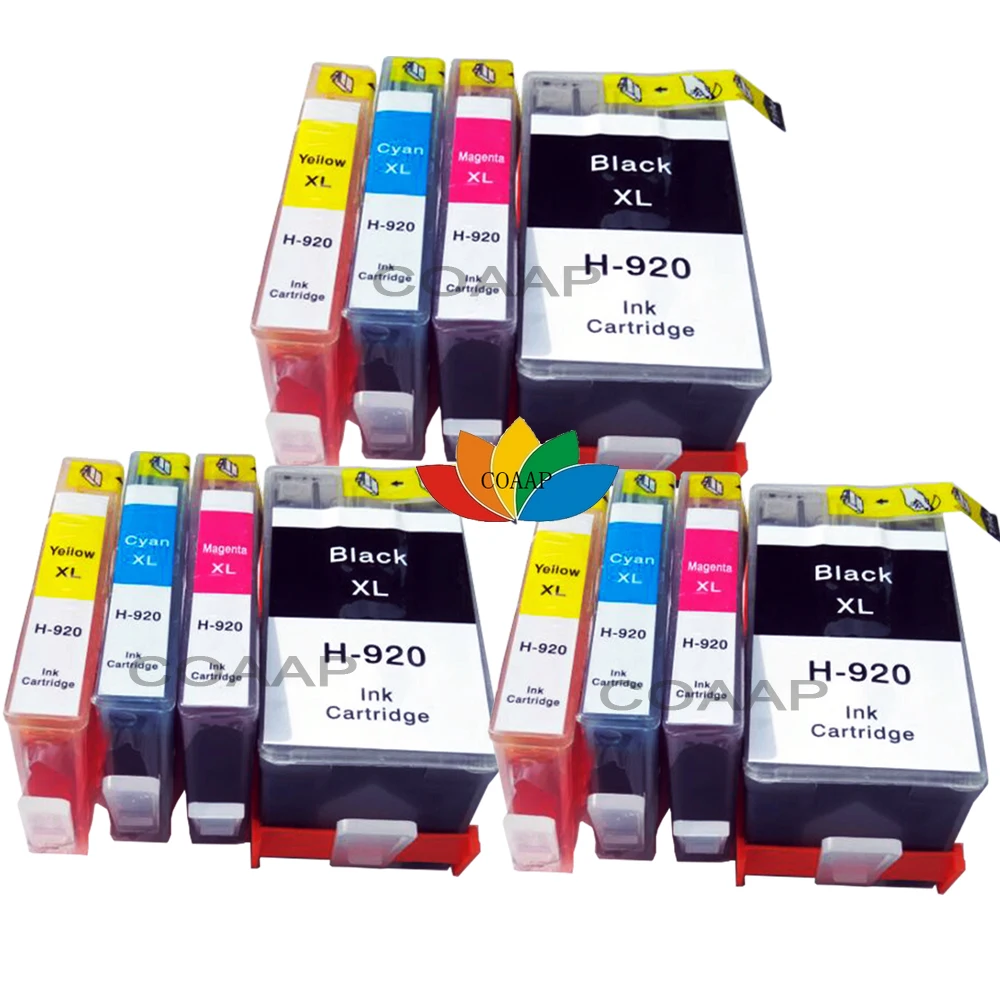 

12 Compatible hp 920 CD975AE CD972AE CD973AE CD974AE ink cartridge For HP Officejet 7000 Wide, 7000a, 7000se Printer