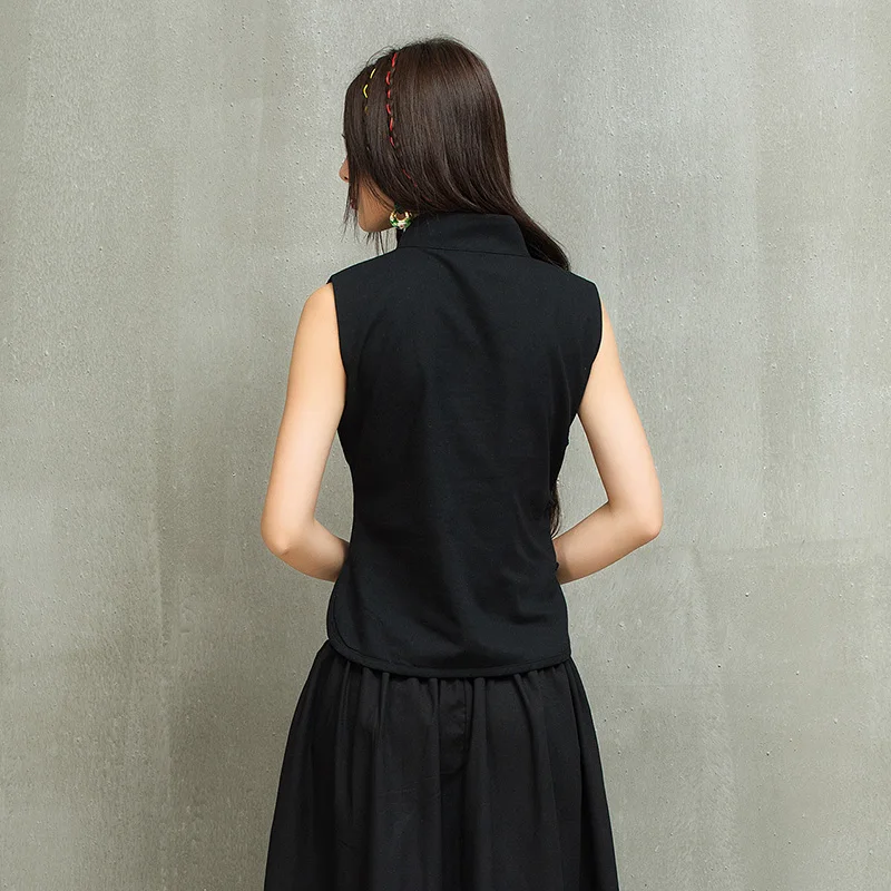 2020 Fal литературный стиль модный элегантный женский жилет изысканная вышивка