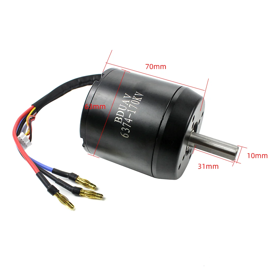 Высокая эффективность 6374 170KV бесщеточный мотор 2800W 24 V/36 V для четырёхколёсный вагончик с автобалансировкой электрические самокаты с мотором Hall
