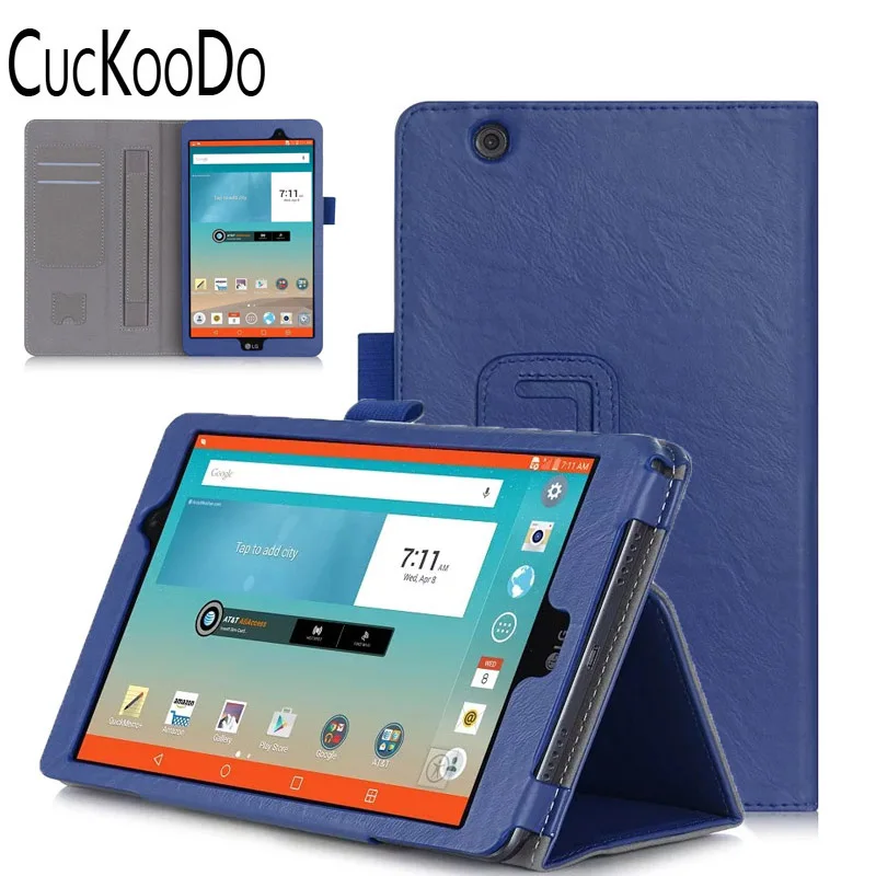 CucKooDo PU кожаный чехол для LG G Pad 3 8 0 дюймов V525/LG GPad X V521WG планшет с ремешком и слотами