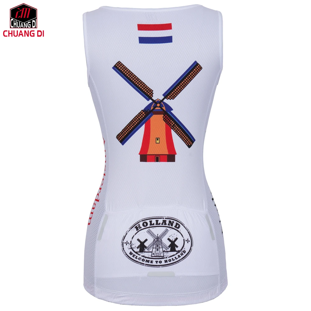 ZM женский жилет с национальным флагом одежда для бега из сетчатой ткани езды на