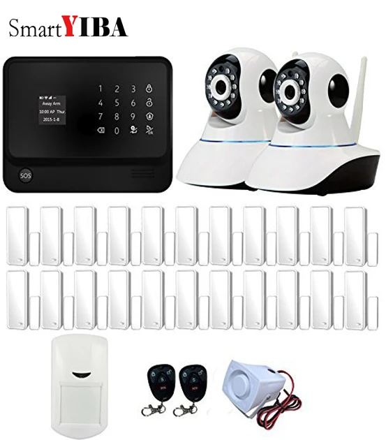 SmartYIBA беспроводной GPRS SMS домашняя охранная Аварийная сигнализация wifi gsm с