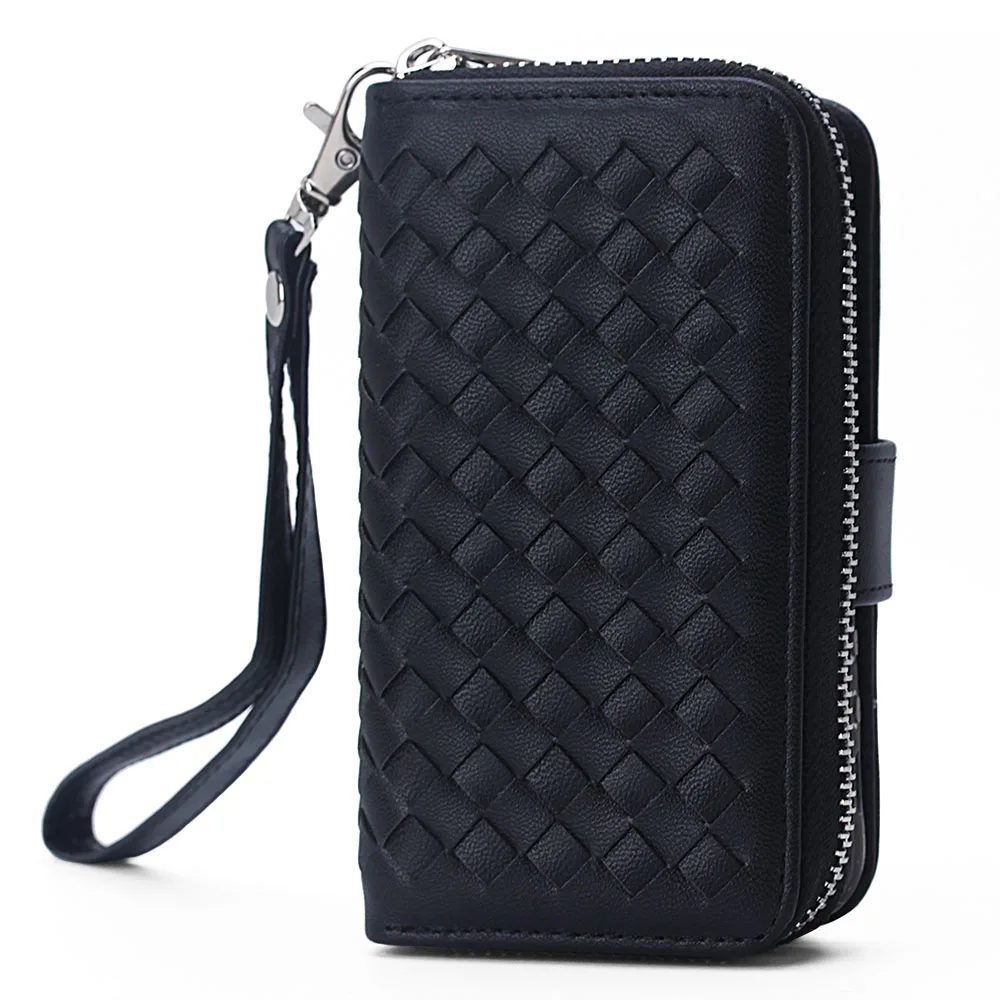 Для iphone 5S случае держателя карты кожаный чехол для iPhone 5 SE съемный молнии сумка
