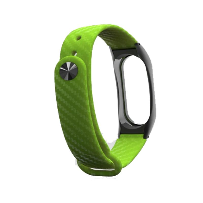 Силиконовый ремешок из углеродного волокна для Xiaomi Mi Band 2 сменный браслета
