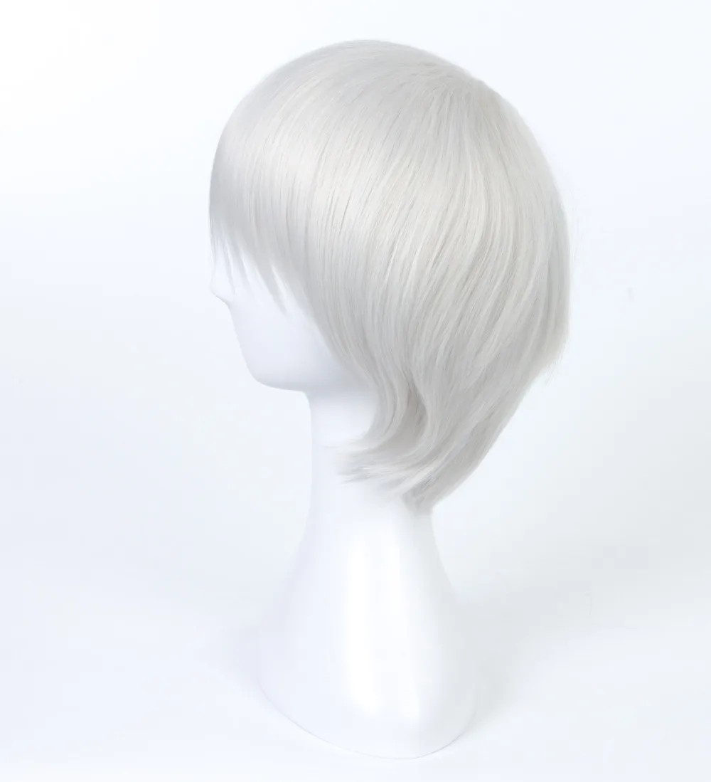 NieR:Automata 9S Silver White wig YoRHa No. 9 Model S Men Anime Cosplay wig