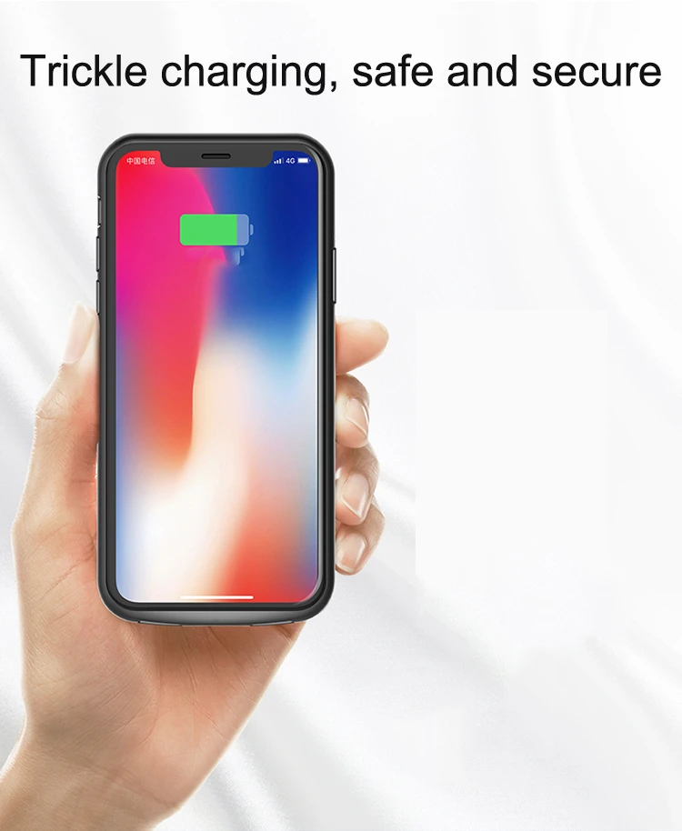 Rock power Bank зарядное устройство чехол для Apple Iphone 6 6s 7 8 задняя крышка батарейного отсека Tpu+ pc 6000mah зарядный чехол