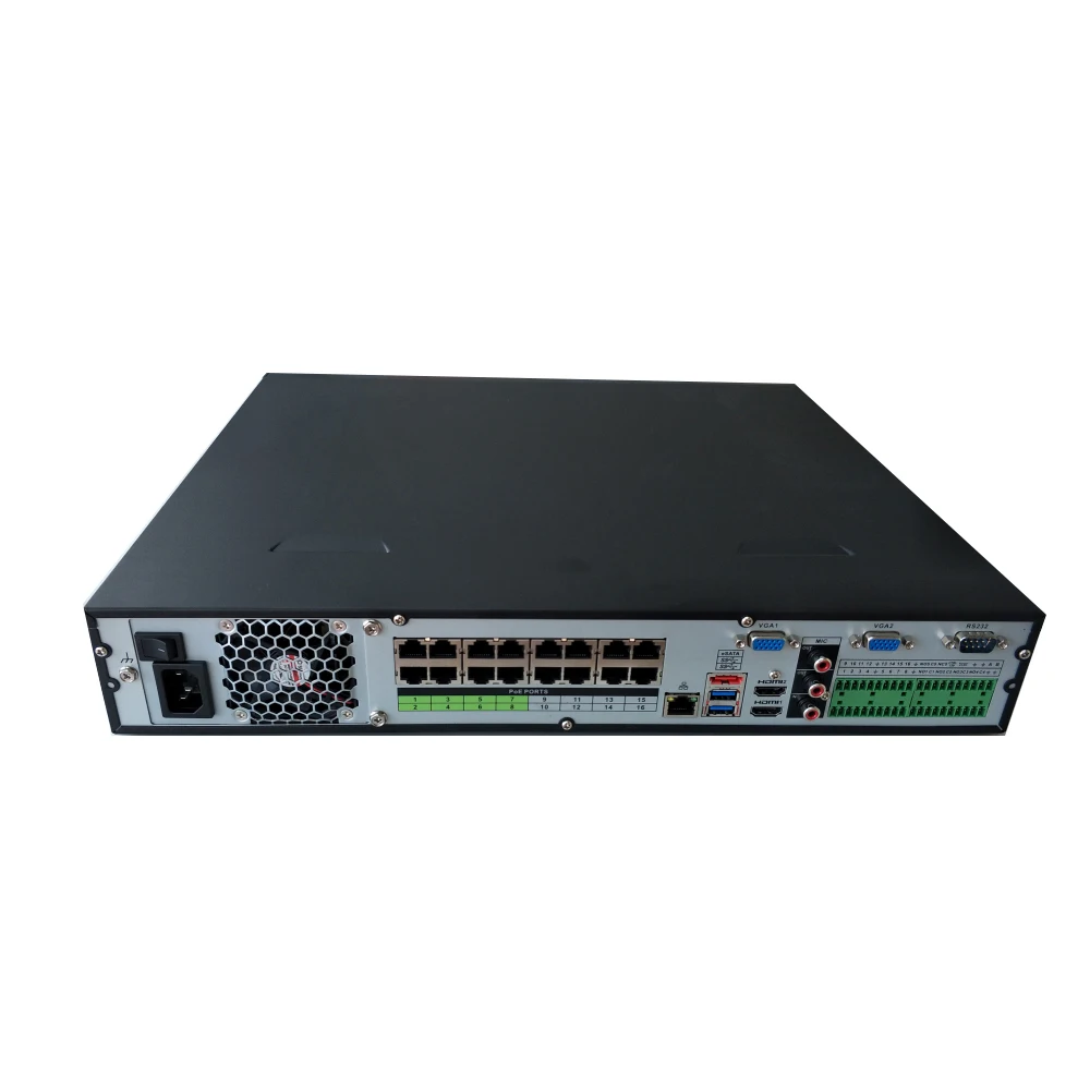 Сетевой видеорегистратор Dahua NVR 4K Оборудование для psp видео Регистраторы NVR5416-16P-4KS2E NVR5432-16P-4KS2E NVR5464-16P-4KS2E 16PoE 16CH 32CH 64CH людей countiing
