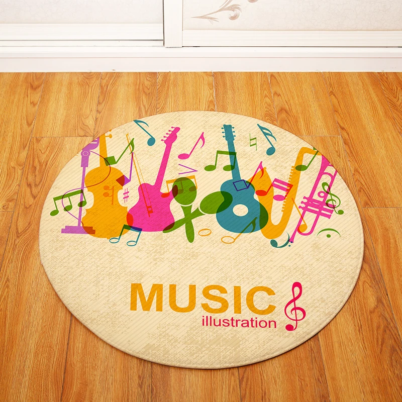 Note Key круглый ковер Детская игровая палатка гимнастический коврик спальня