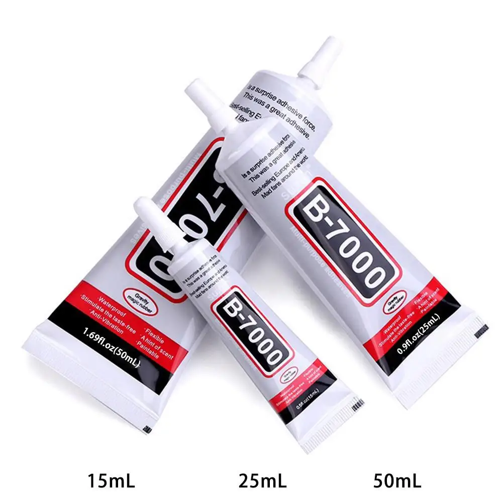 9ML 15ML 25ML 50ML B-7000 Strength Glue Phone Screen Repair Adhesive Electronic Components Glue DIY Jewelry Rhinestone Pasting