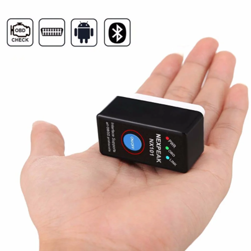 SEKINNEW EML327 V1.5 Bluetooth OBD2 считыватель кодов автомобильный диагностический адаптер для прибора ELM327 Выключатель питания автомобильный диагностический сканер