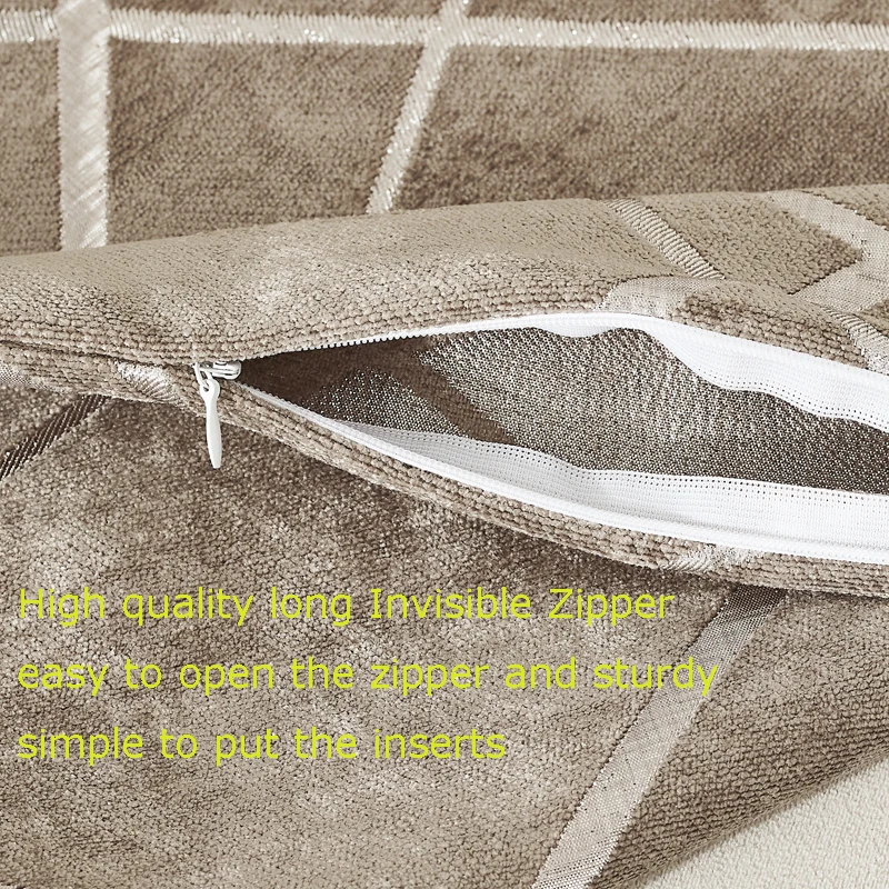 2 упаковки декоративных диванных подушек чехол Геометрические жаккардовые