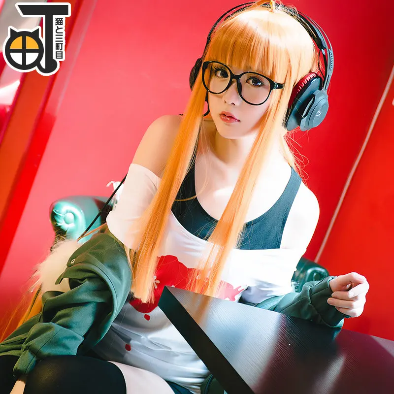 Persona 5 футаба Сакура кофта куртка Косплэй костюм Navi Для женщин полный