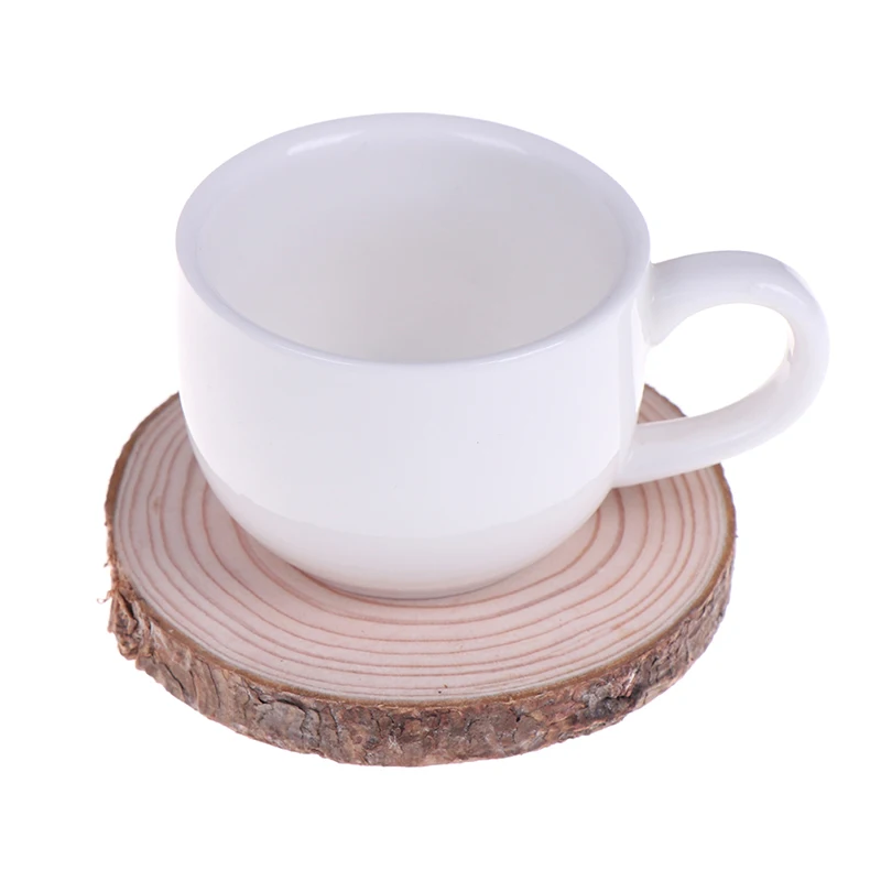 1 шт. деревянный коврик для чашки круглый натуральный подстаканник чая кофе