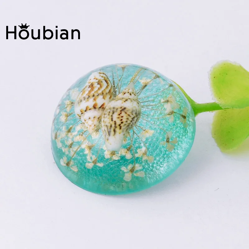 Houbian Time драгоценные камни смола сухой цветок патч креативный для