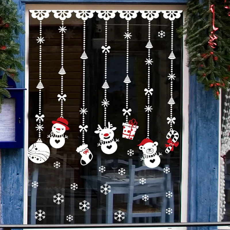 2017 Новый Рождеством Стекло Диван Фон Оформленная Гостиная ТВ Стены Украшения