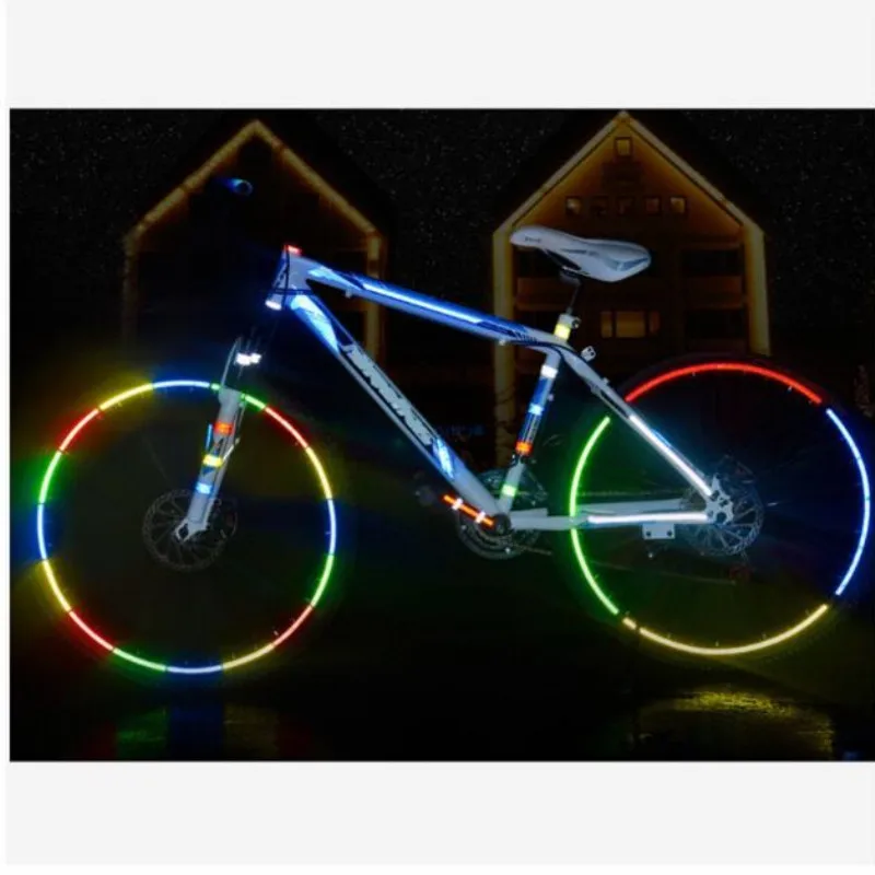 800 см/315 дюйма Люминесцентная MTB велосипед Велоспорт Светоотражающие стикеры для