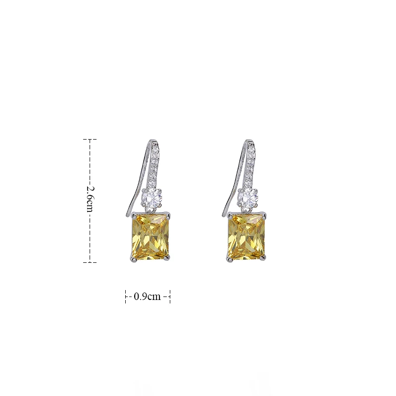 Серьги подвески женские в виде растений с фианитами|dangle earrings|earrings forcubic zirconia earrings |