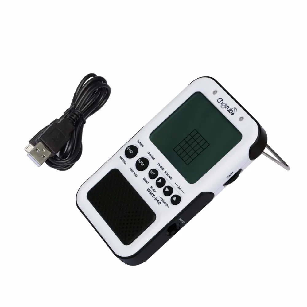Cherub WMT 940 Настольный аккорд для гитары 372 акустические карты метроном тюнер