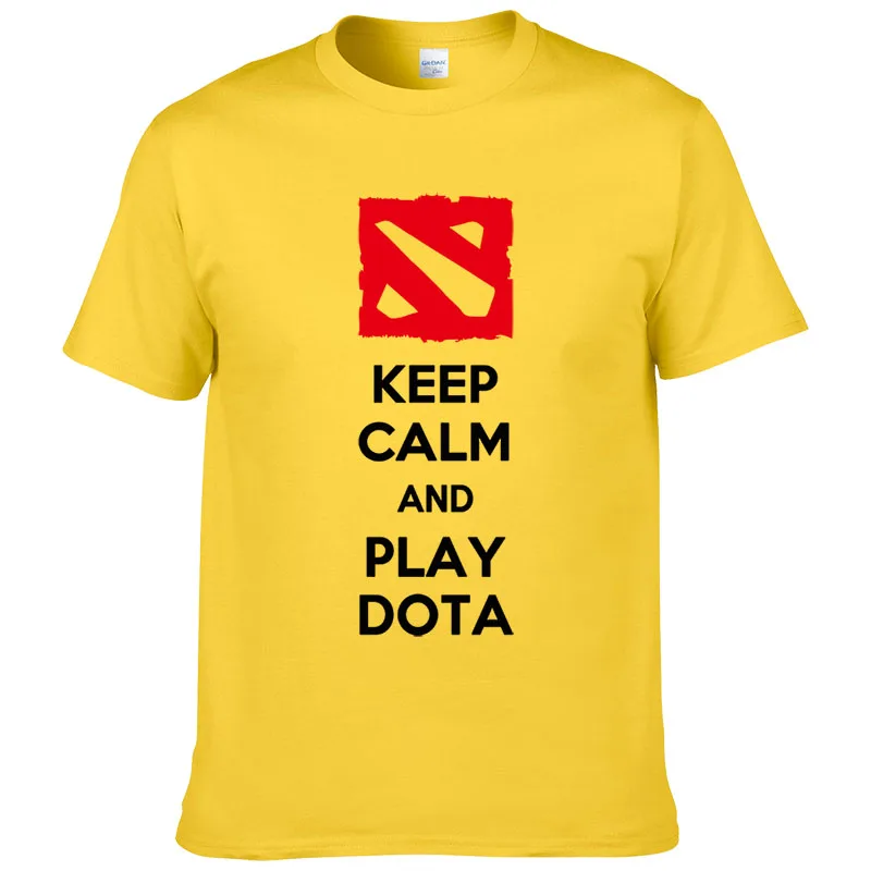 Футболка Defense of the Ancient Мужская футболка DOTA 2 с мультиплеером из хлопка круглым