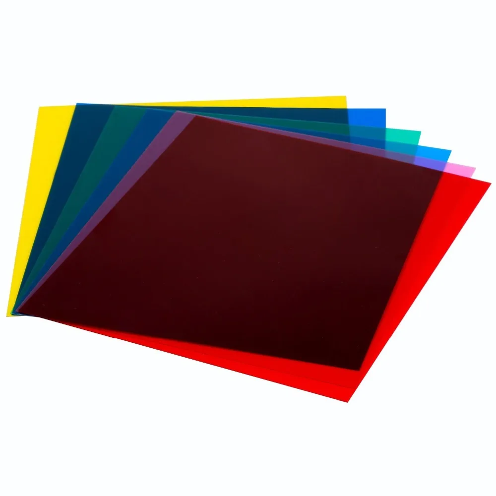 Neewer 7 &quotx 8&quot/18x20 см прозрачный цветной светильник ректирующий световой гелевый