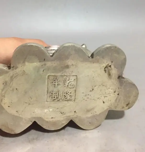 Collectible archaize white copper Two rats eat corn statue | Дом и сад