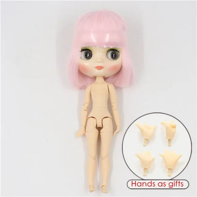 Фабрика blyth middie кукла 1/8 bjd 20 см блестящее лицо шарнирное тело милая игрушка подарок для девочки - Цвет: shiny face E